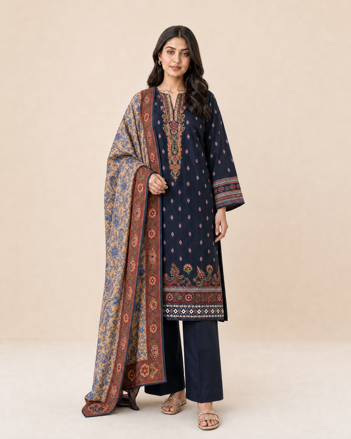 3 Piece Printed Lawn Suit