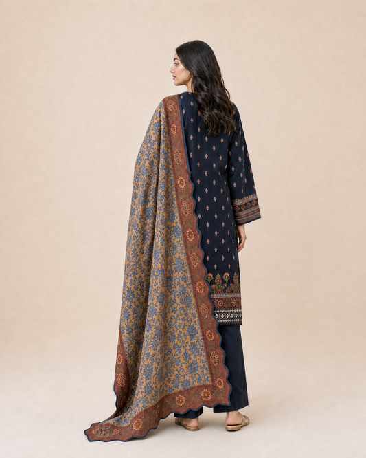 3 Piece Printed Lawn Suit