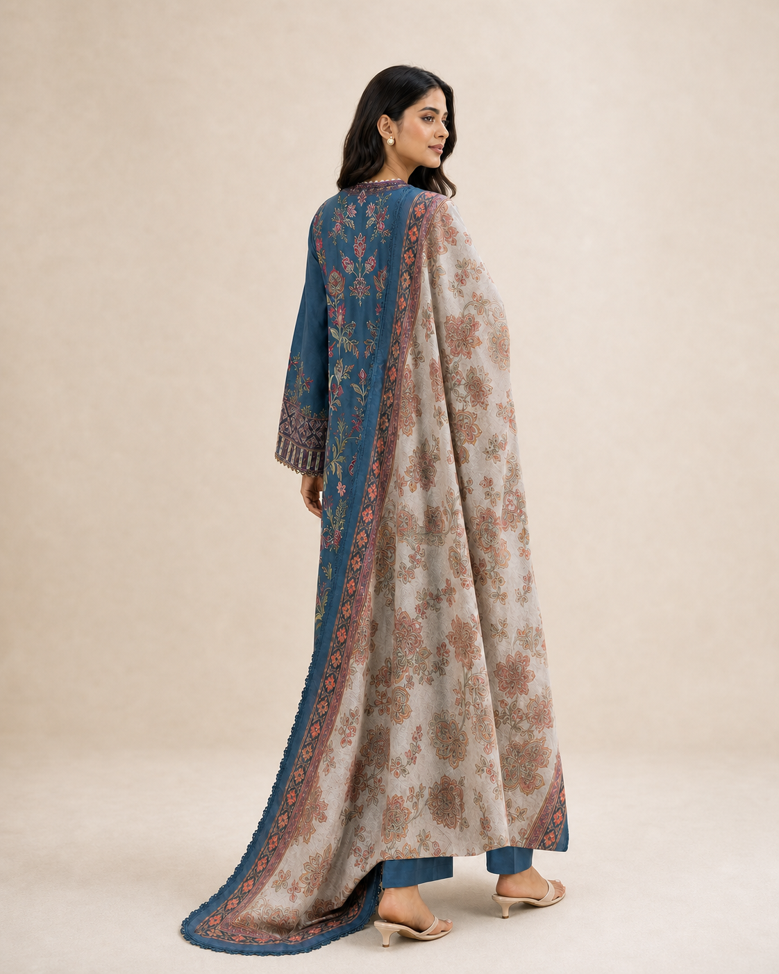 3 Piece Embroidered Lawn Suit