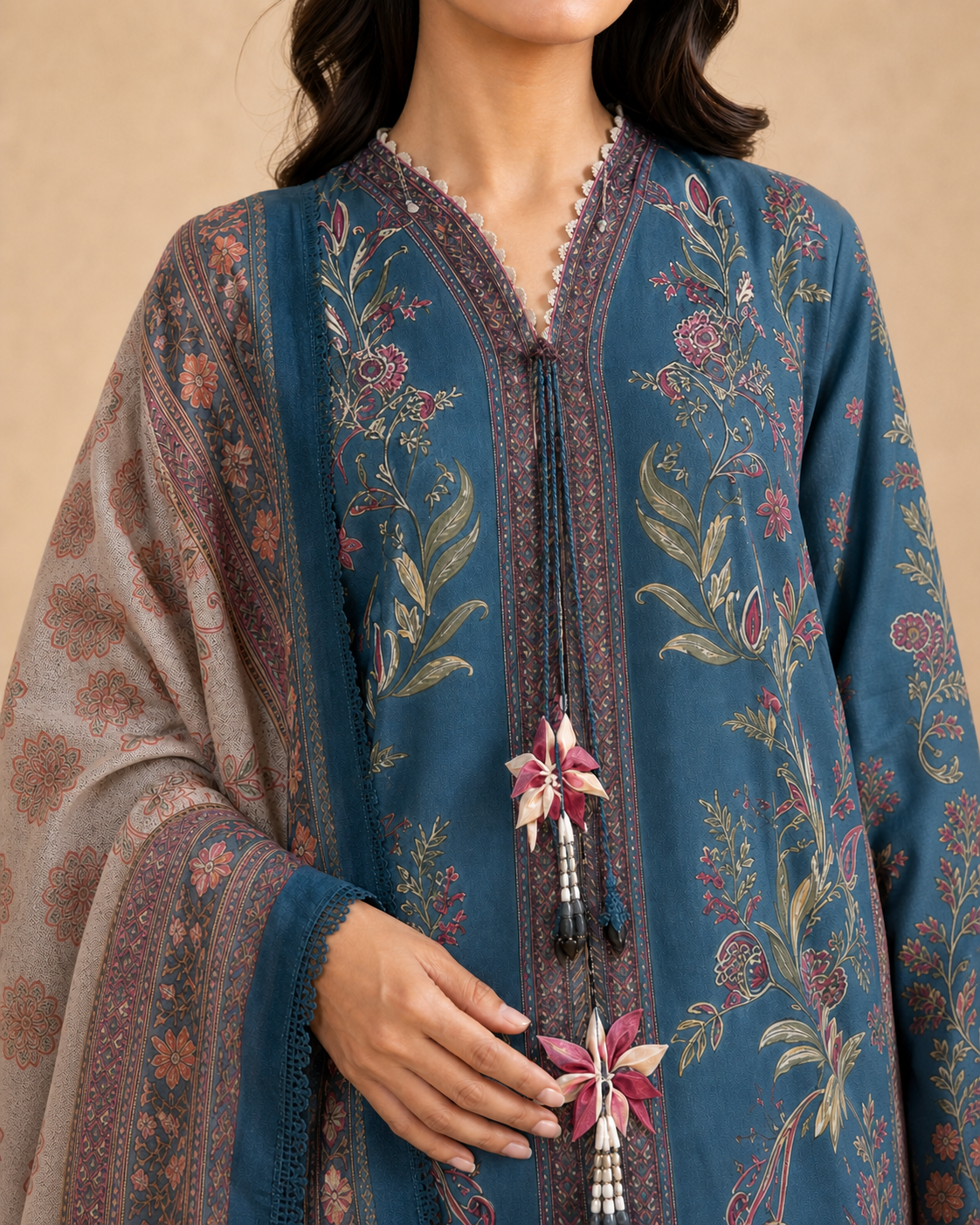 3 Piece Embroidered Lawn Suit