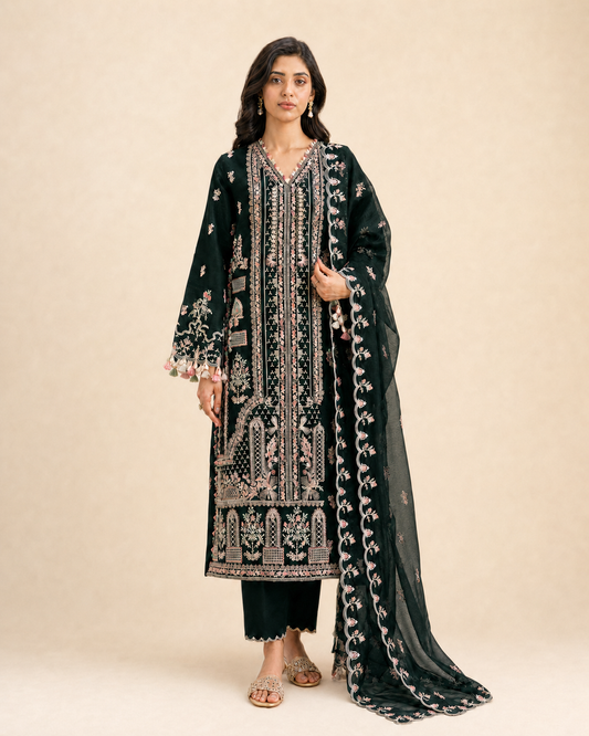 3 Piece Embroidered Lawn Suit