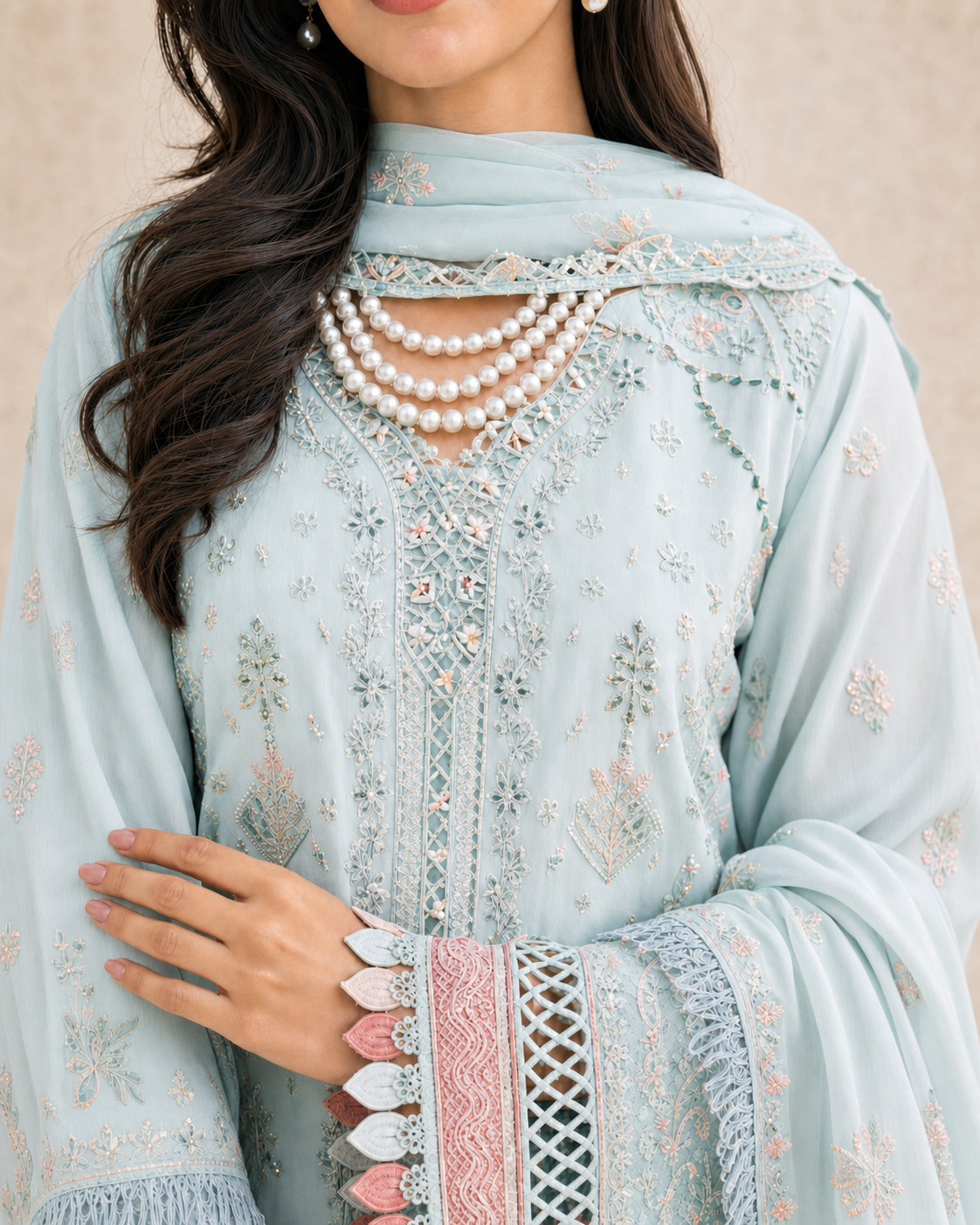 3 Piece Embroidered Lawn Suit