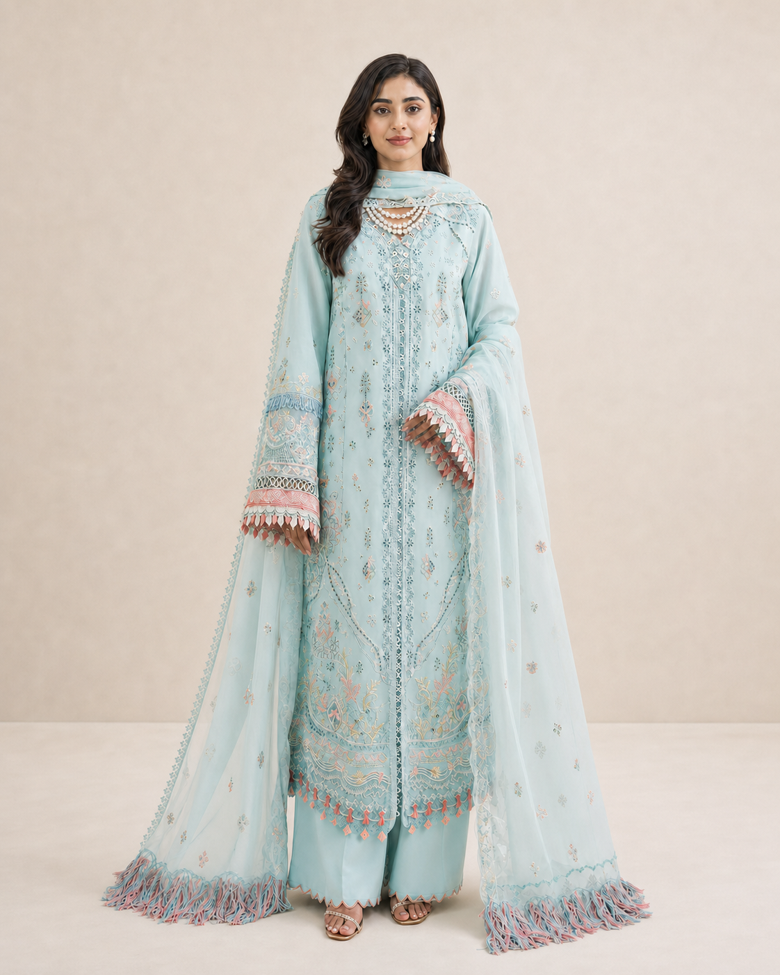 3 Piece Embroidered Lawn Suit