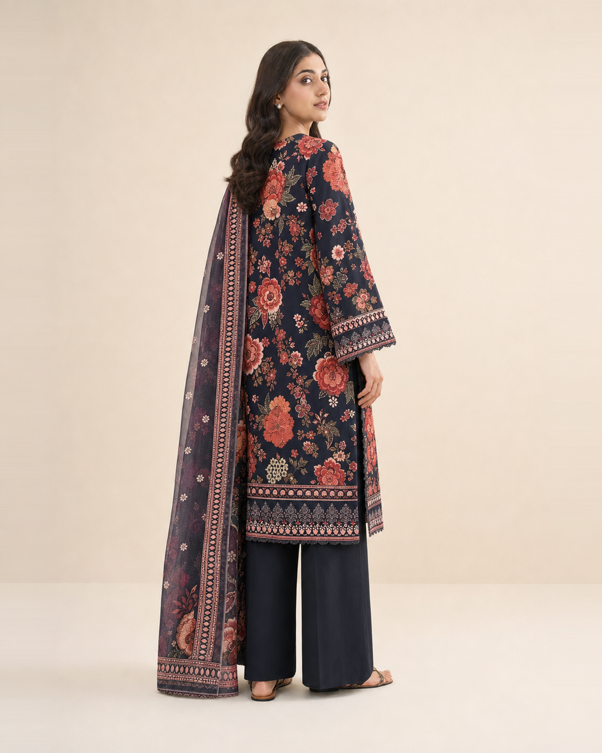 3 Piece Printed Lawn Suit