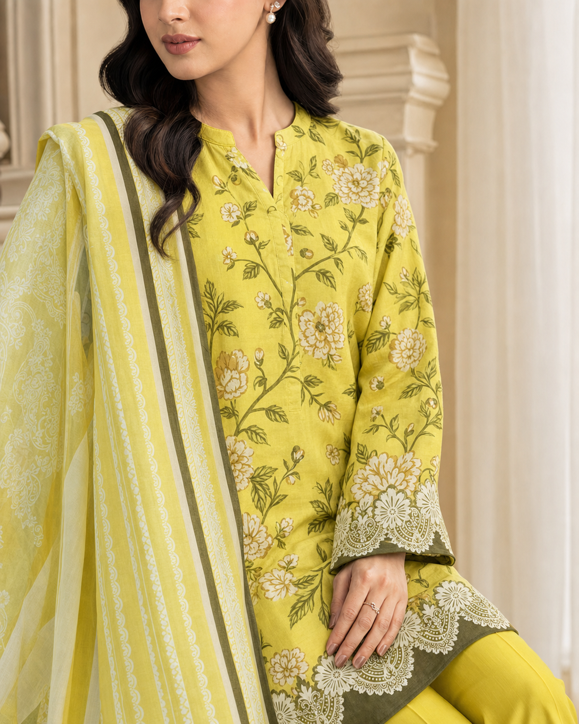 3 Piece Printed Lawn Suit