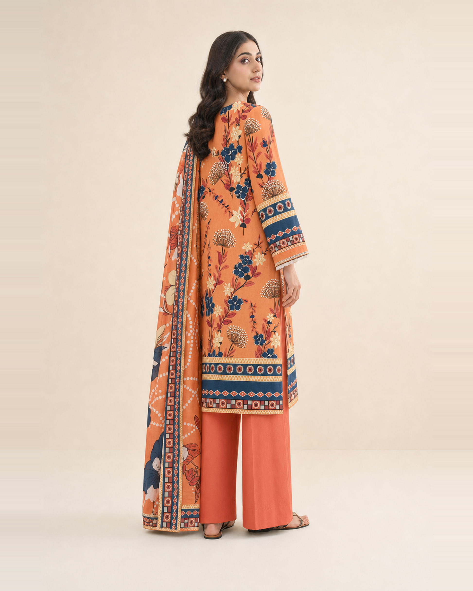 3 Piece Printed Lawn Suit