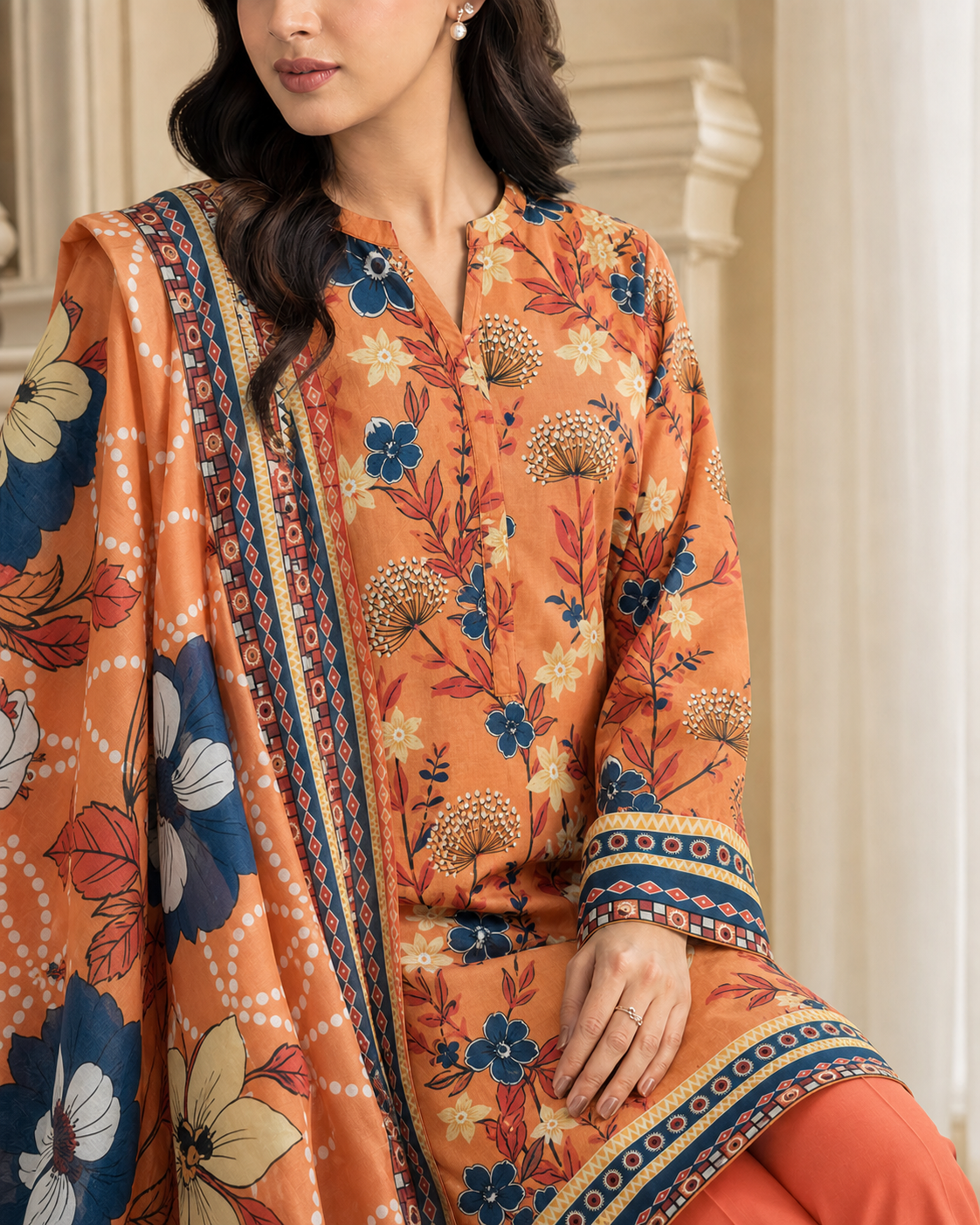 3 Piece Printed Lawn Suit