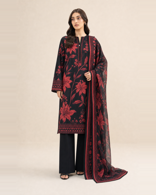 3 Piece Printed Lawn Suit