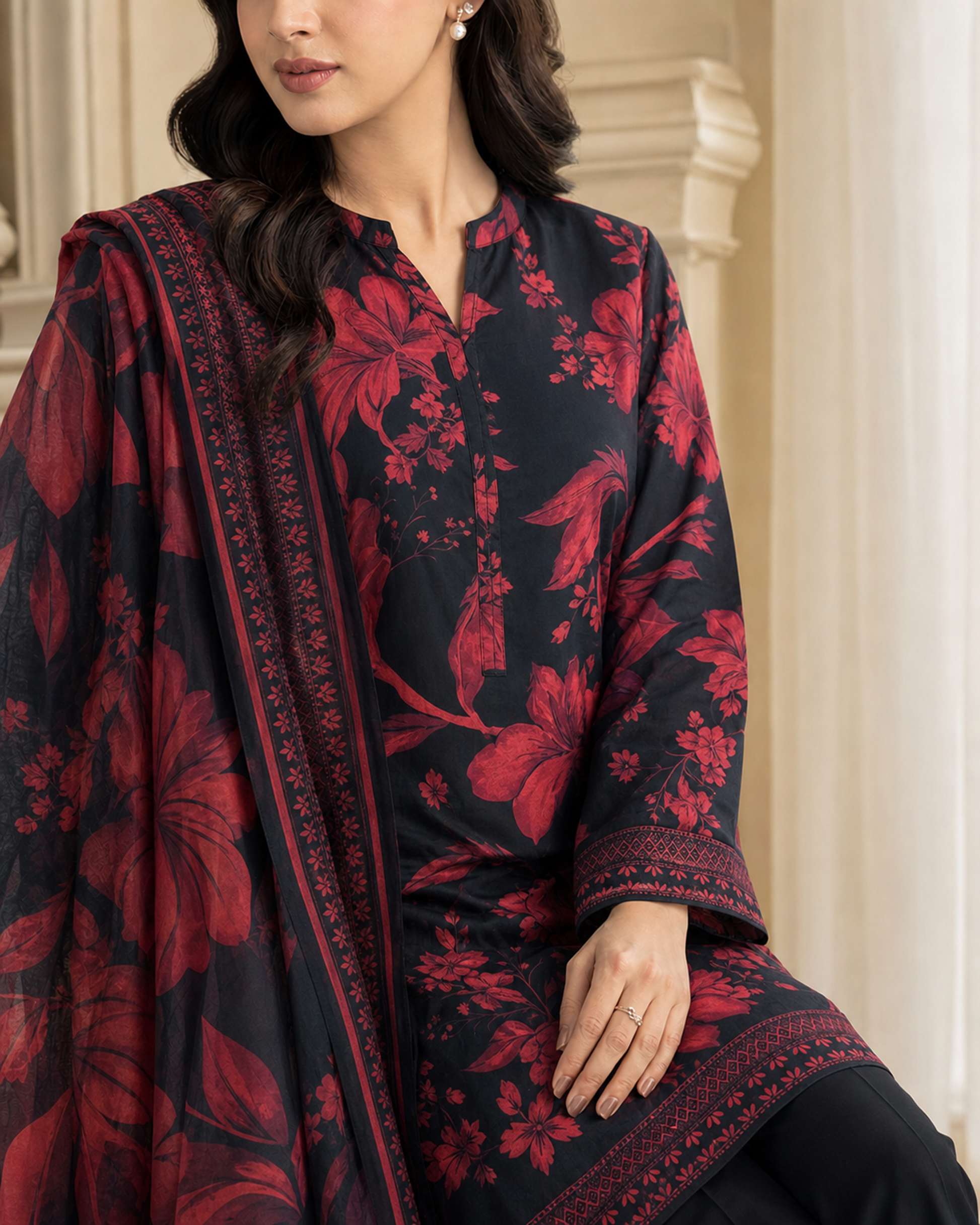 3 Piece Printed Lawn Suit