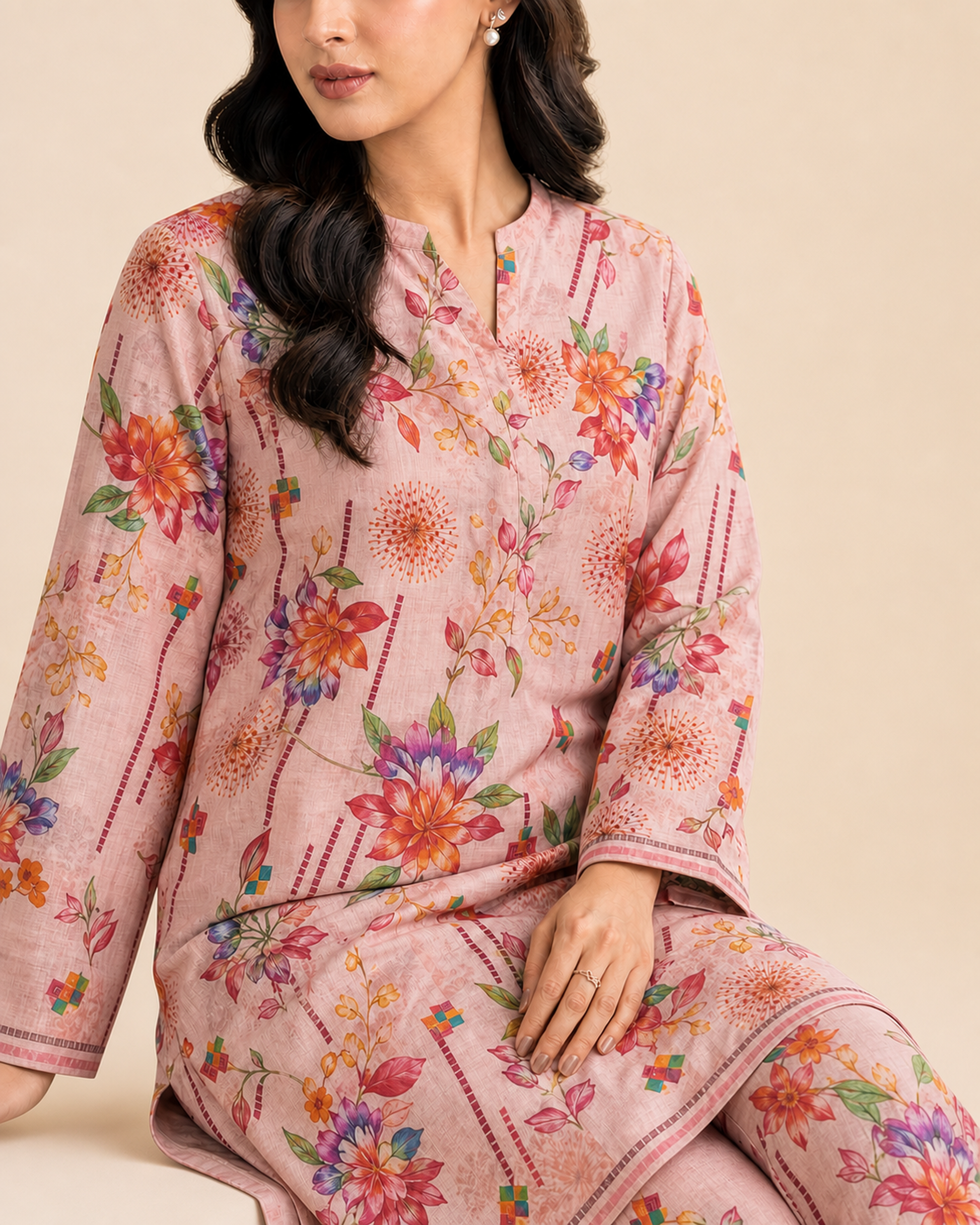 2 Piece Printed Lawn Suit