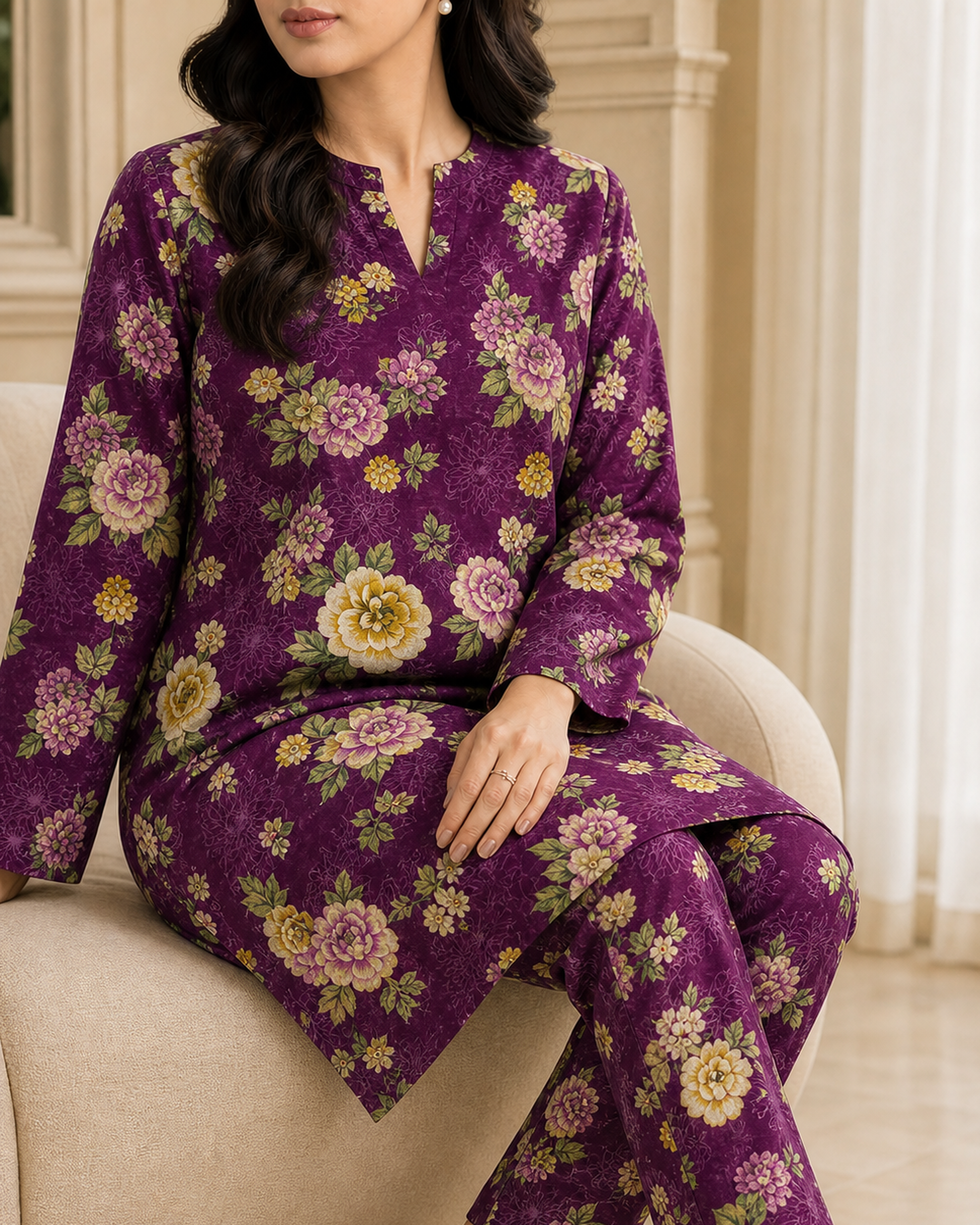 2 Piece Printed Lawn Suit