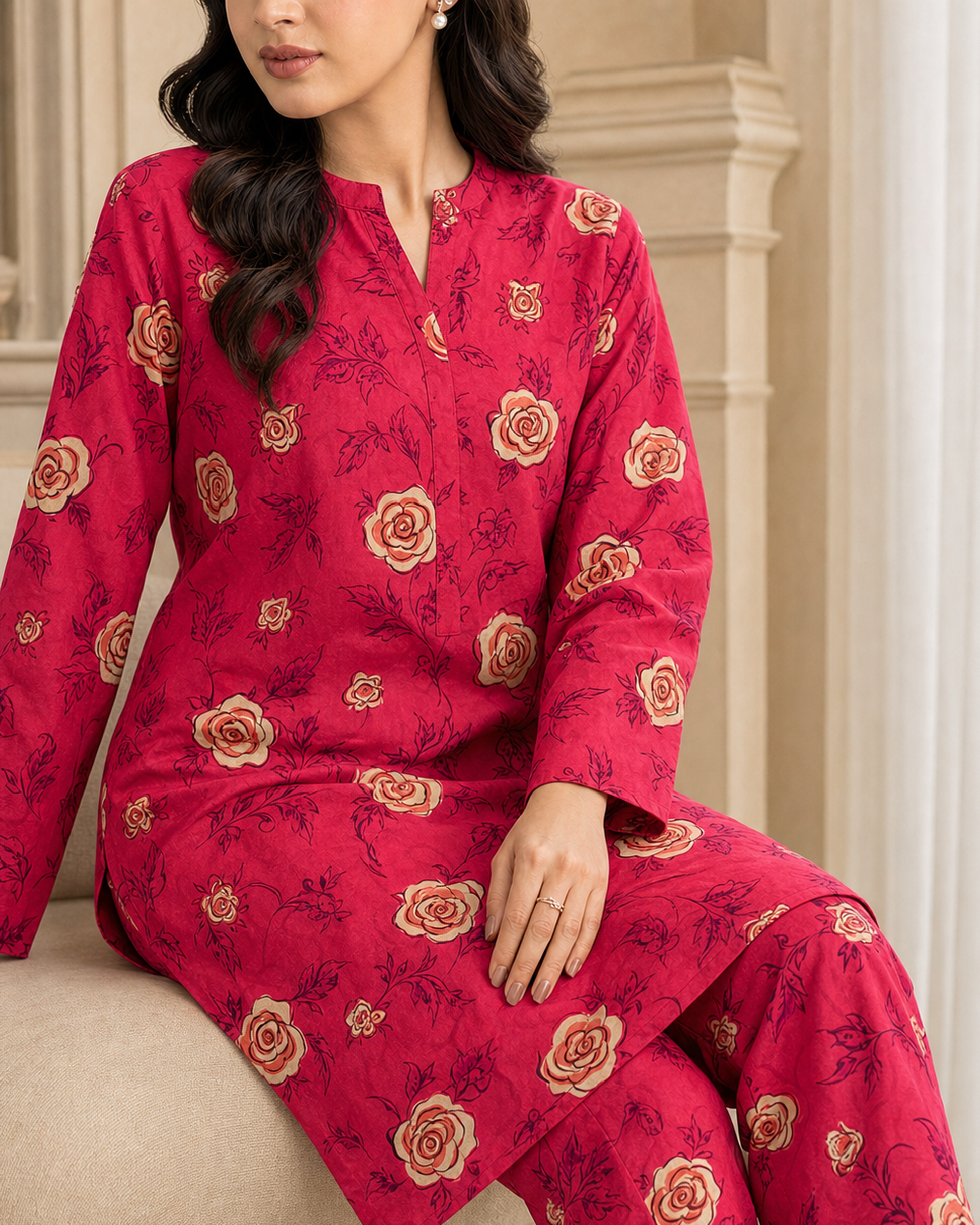 2 Piece Printed Lawn Suit