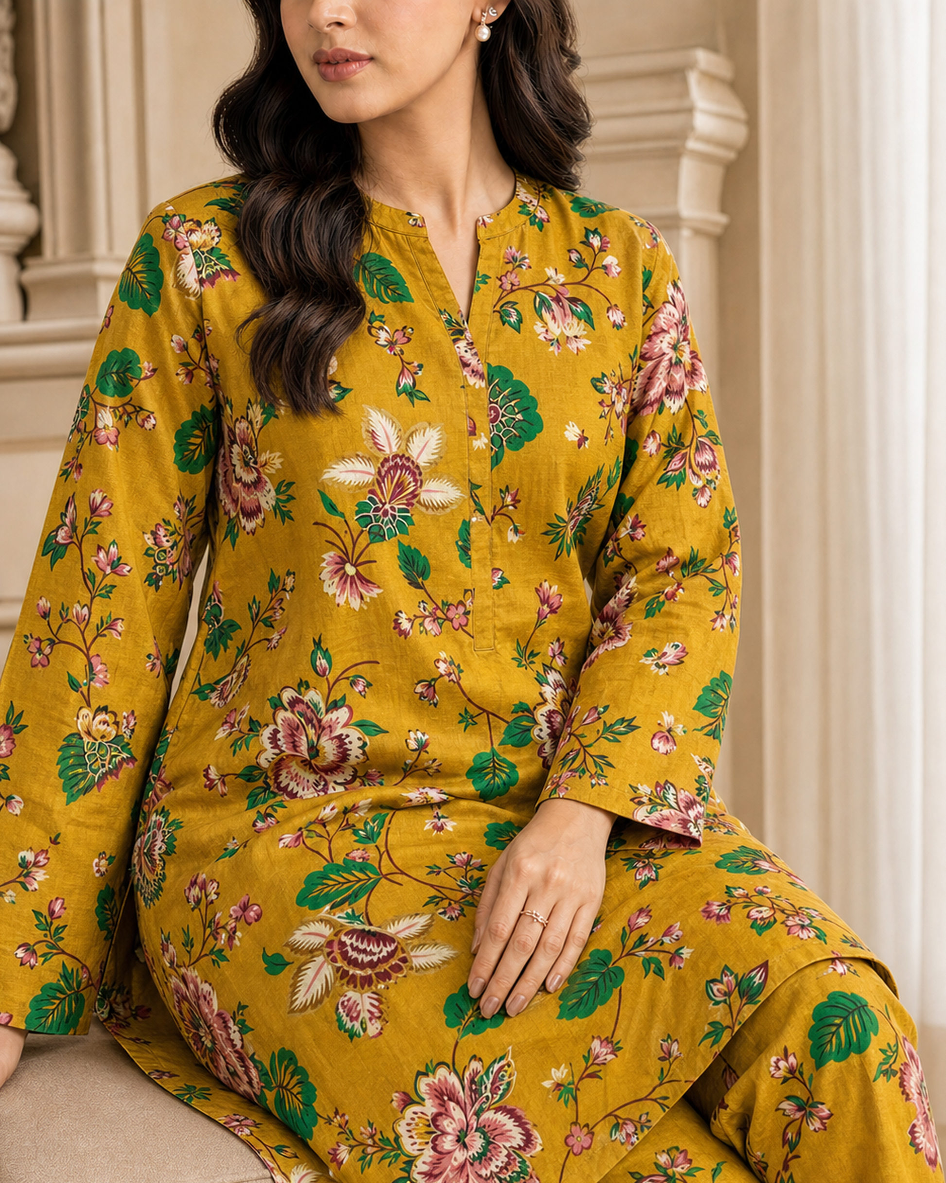 2 Piece Printed Lawn Suit
