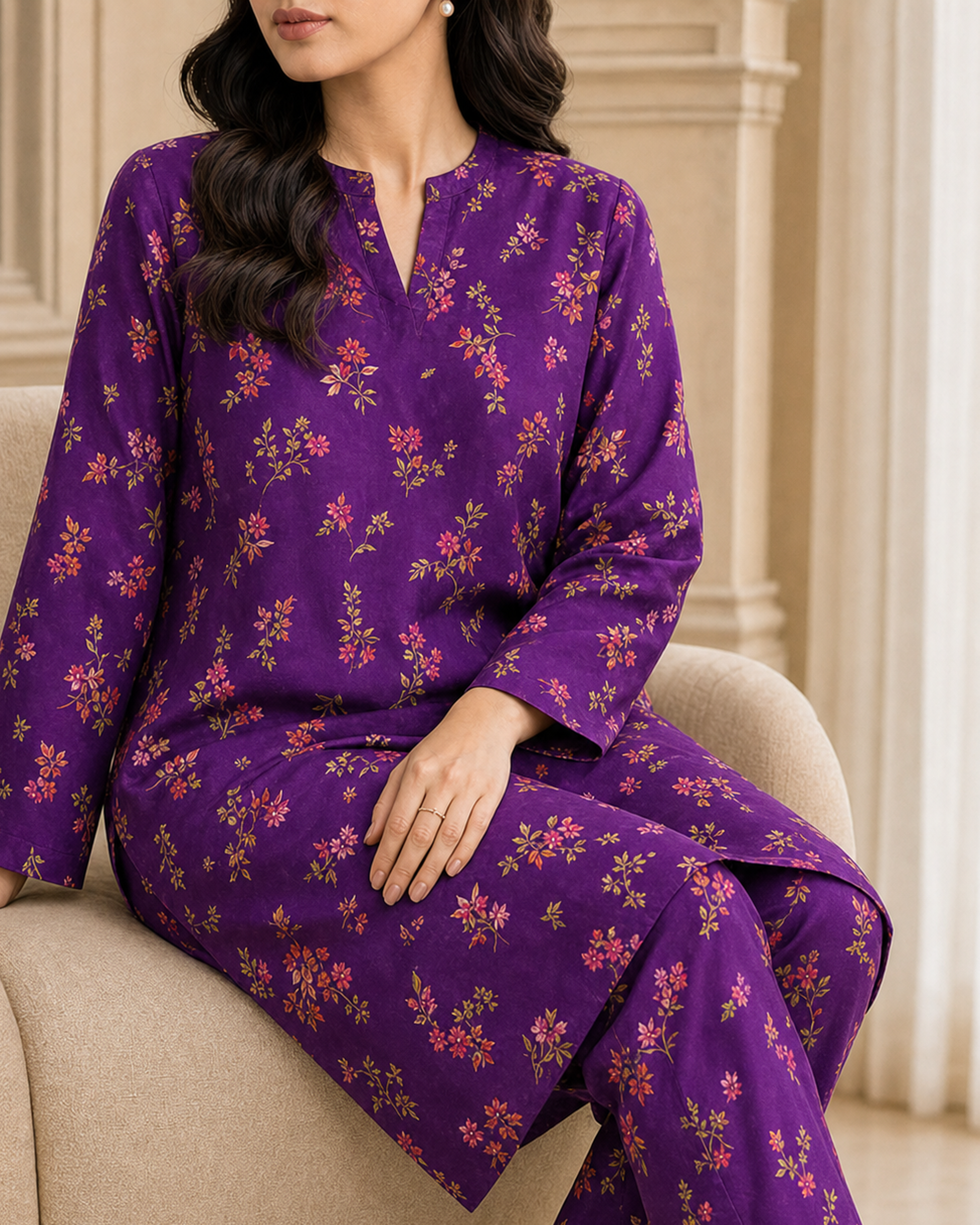 2 Piece Printed Lawn Suit