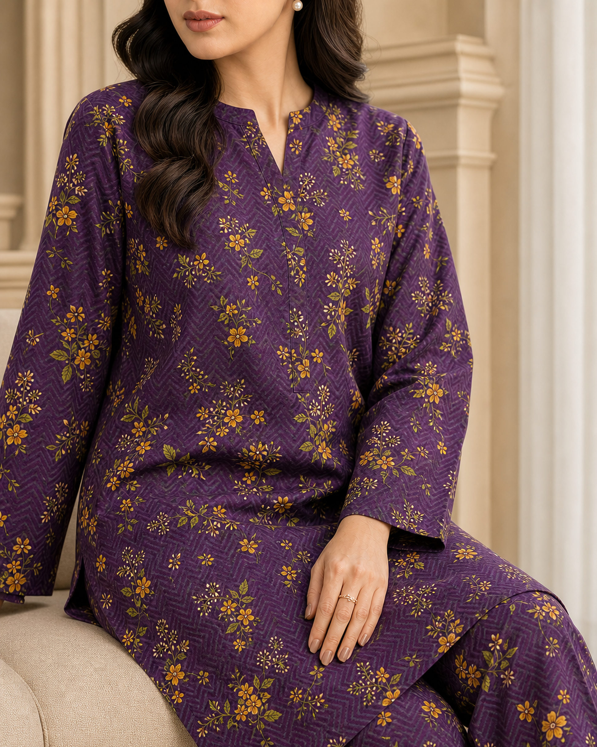 2 Piece Printed Lawn Suit