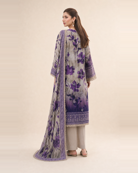 3 Piece Printed Lawn Suit