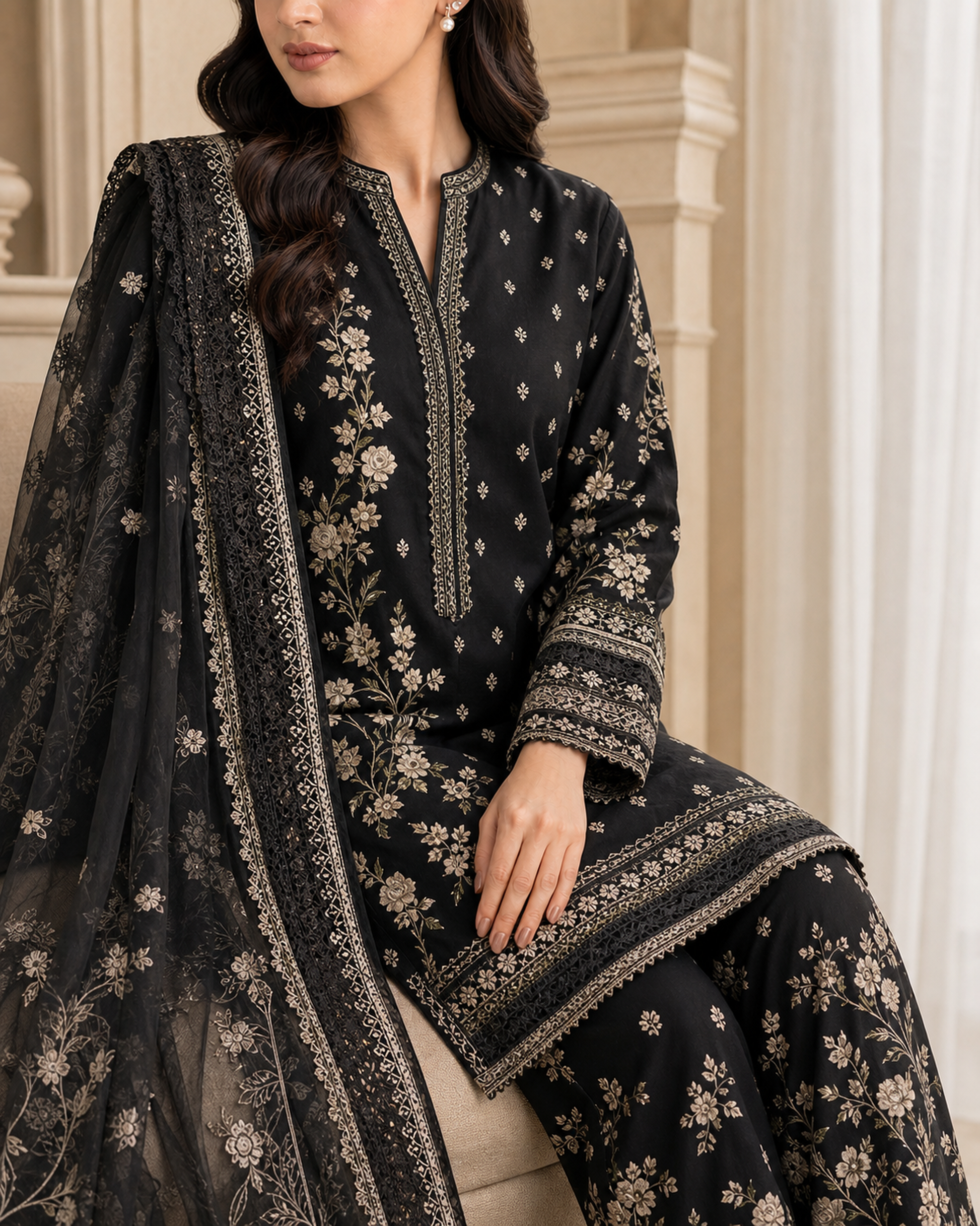 3 Piece Printed Lawn Suit