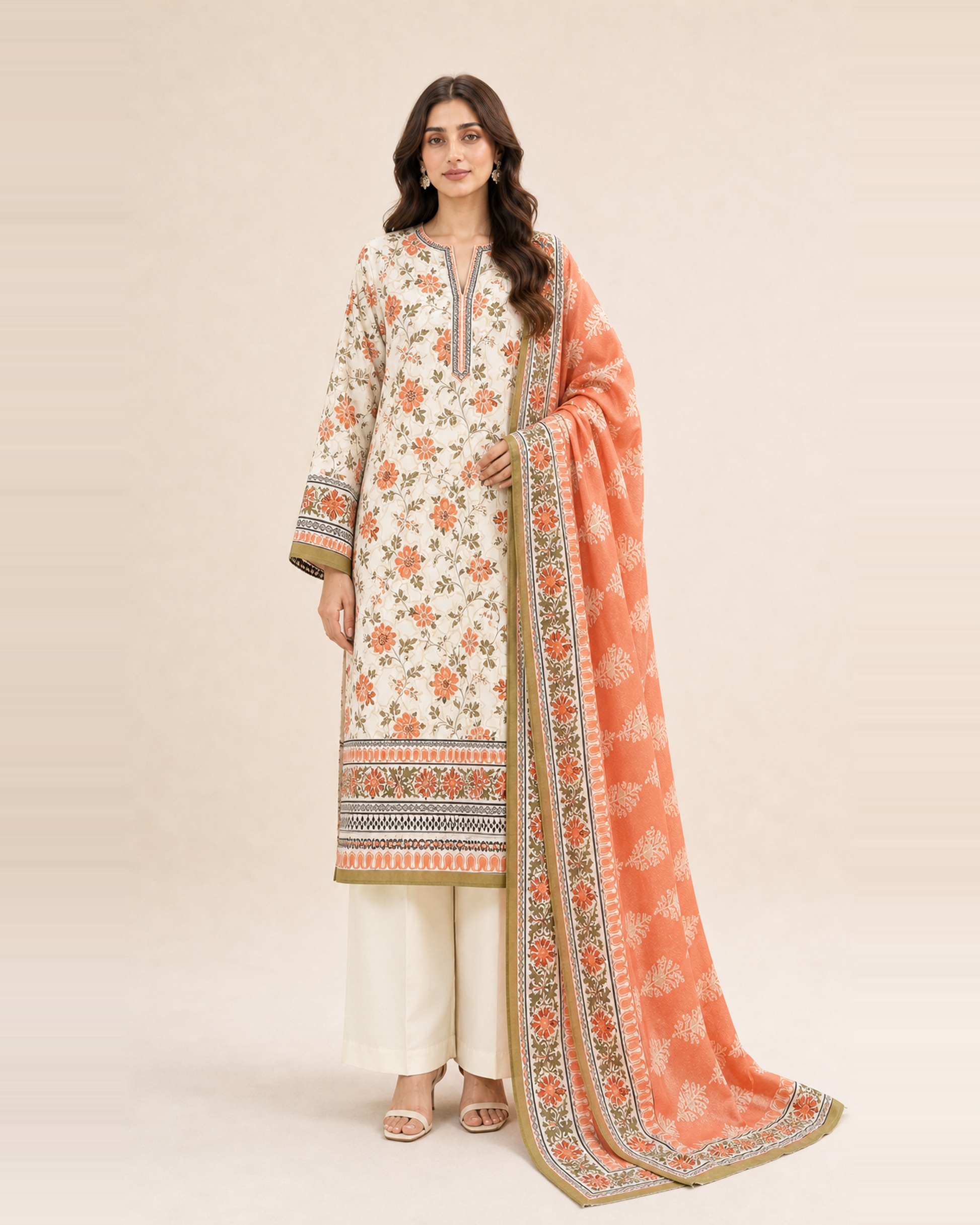 3 Piece Printed Lawn Suit