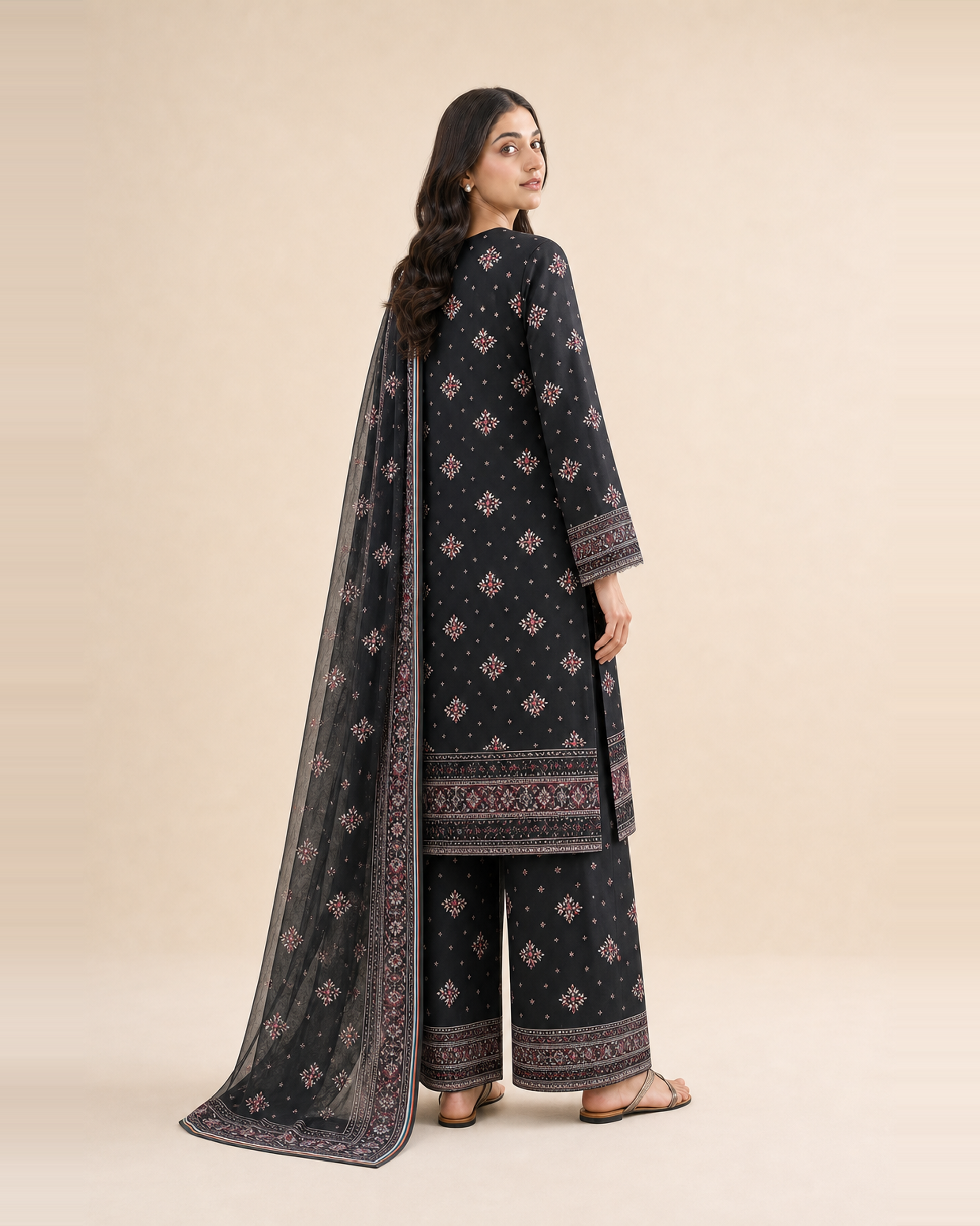 3 Piece Printed Lawn Suit