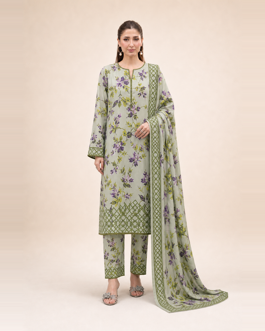 3 Piece Printed Lawn Suit