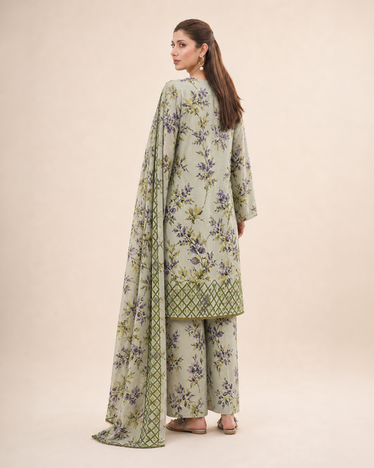 3 Piece Printed Lawn Suit